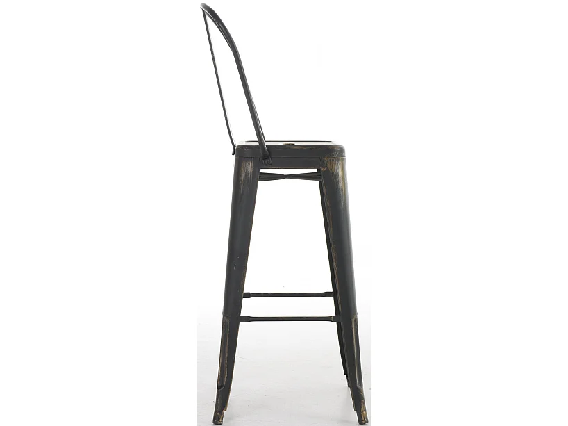 Lot de 4 tabourets métal argentée 44 x 52 x 115 cm 10_0004490