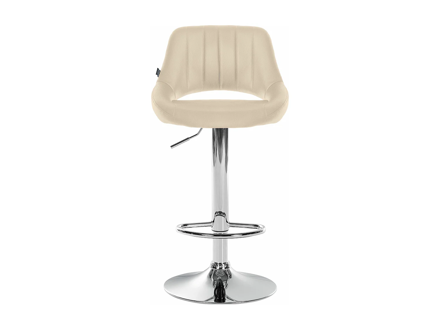 Tabouret de bar x1 métal crème 47 x 48 x 85 cm 10_0005210