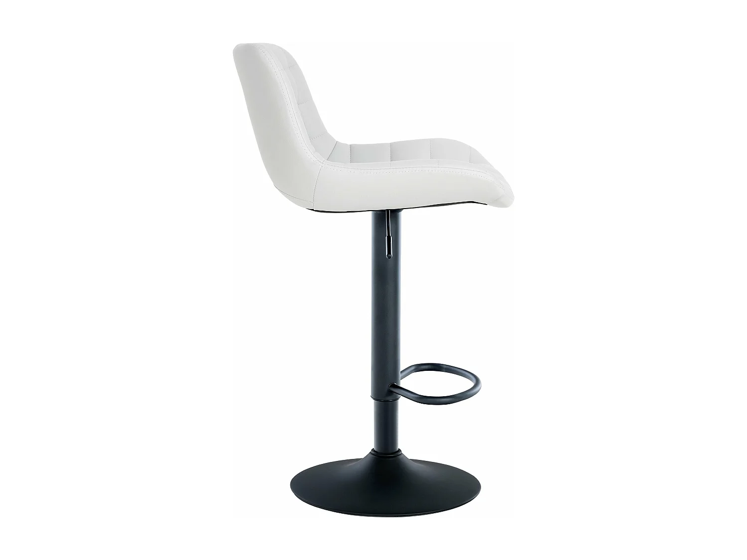 Tabouret de bar x1 métal blanche 48 x 54 x 81 cm 10_0005443