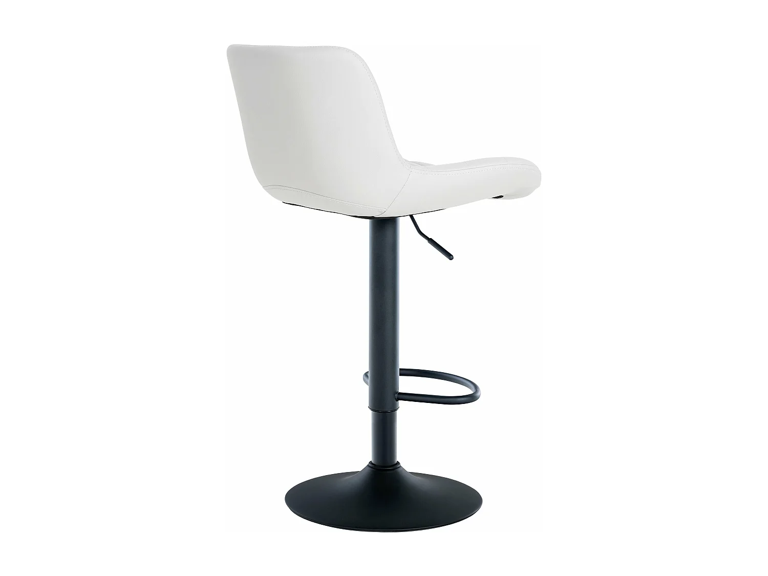 Tabouret de bar x1 métal blanche 48 x 54 x 81 cm 10_0005443