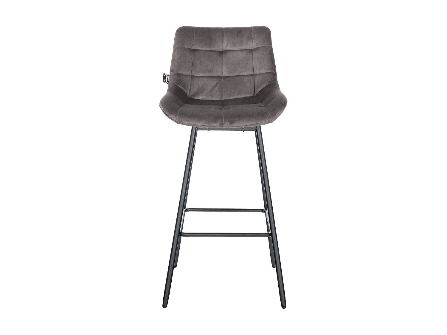 Tabouret de bar pivotant métal grise 49 x 56 x 105 cm 10_0005474