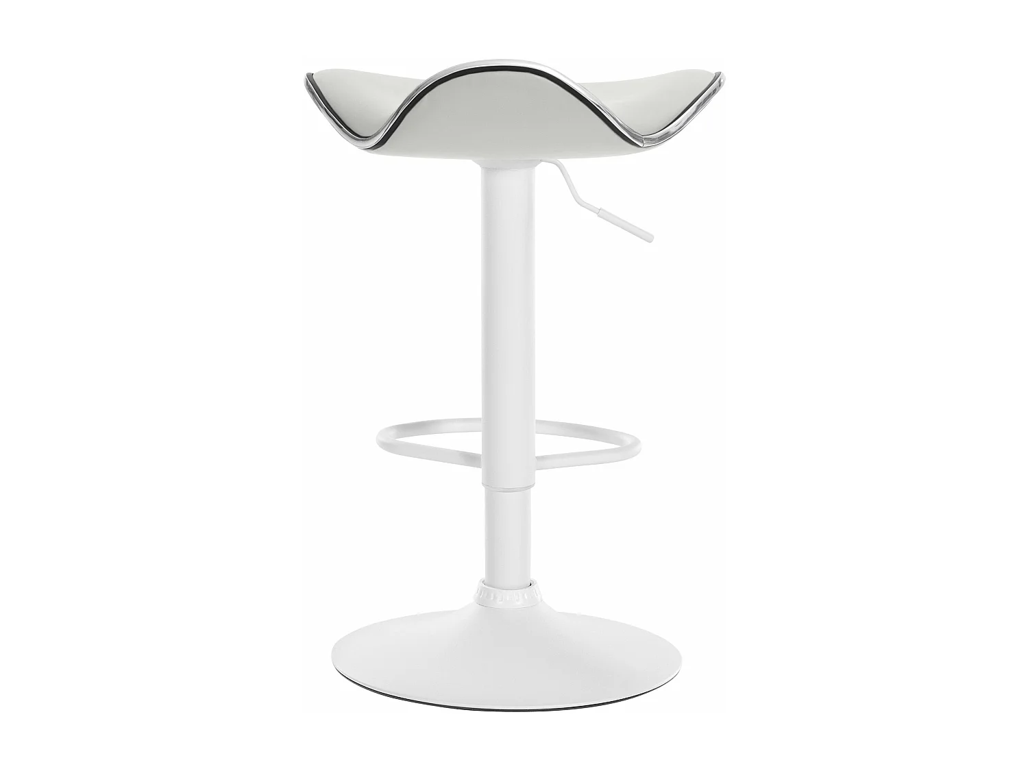 Tabouret de bar x1 métal blanche 45 x 45 x 71 cm 10_0005387