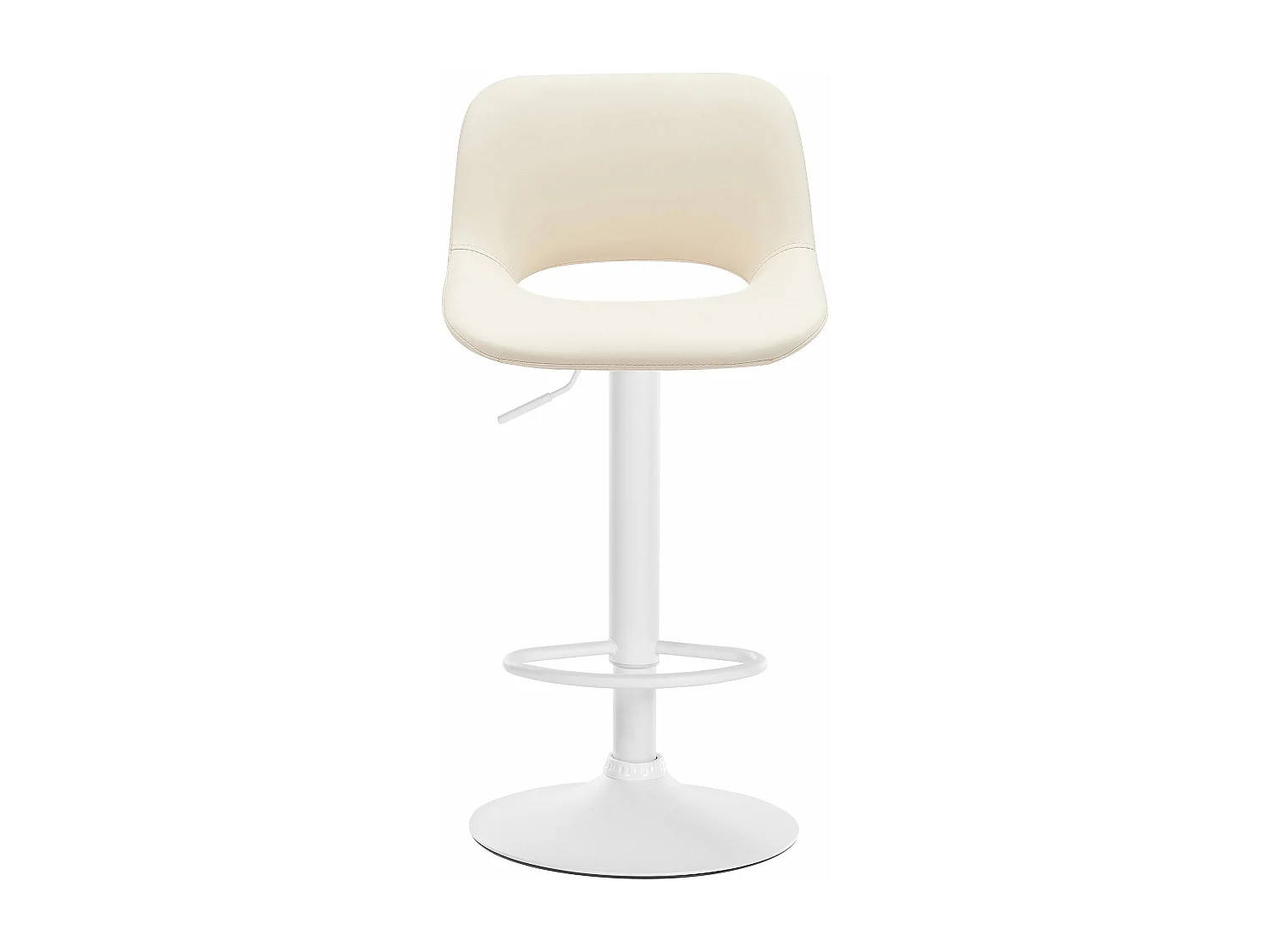 Tabourets de bar chaises métal blanche 42 x 46 x 86 cm 10_0004071