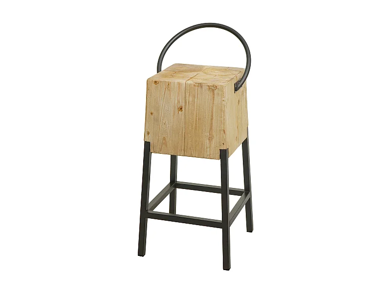 Tabouret de bar chaisee métal marron 46 x 46 x 81 cm 04_0008586