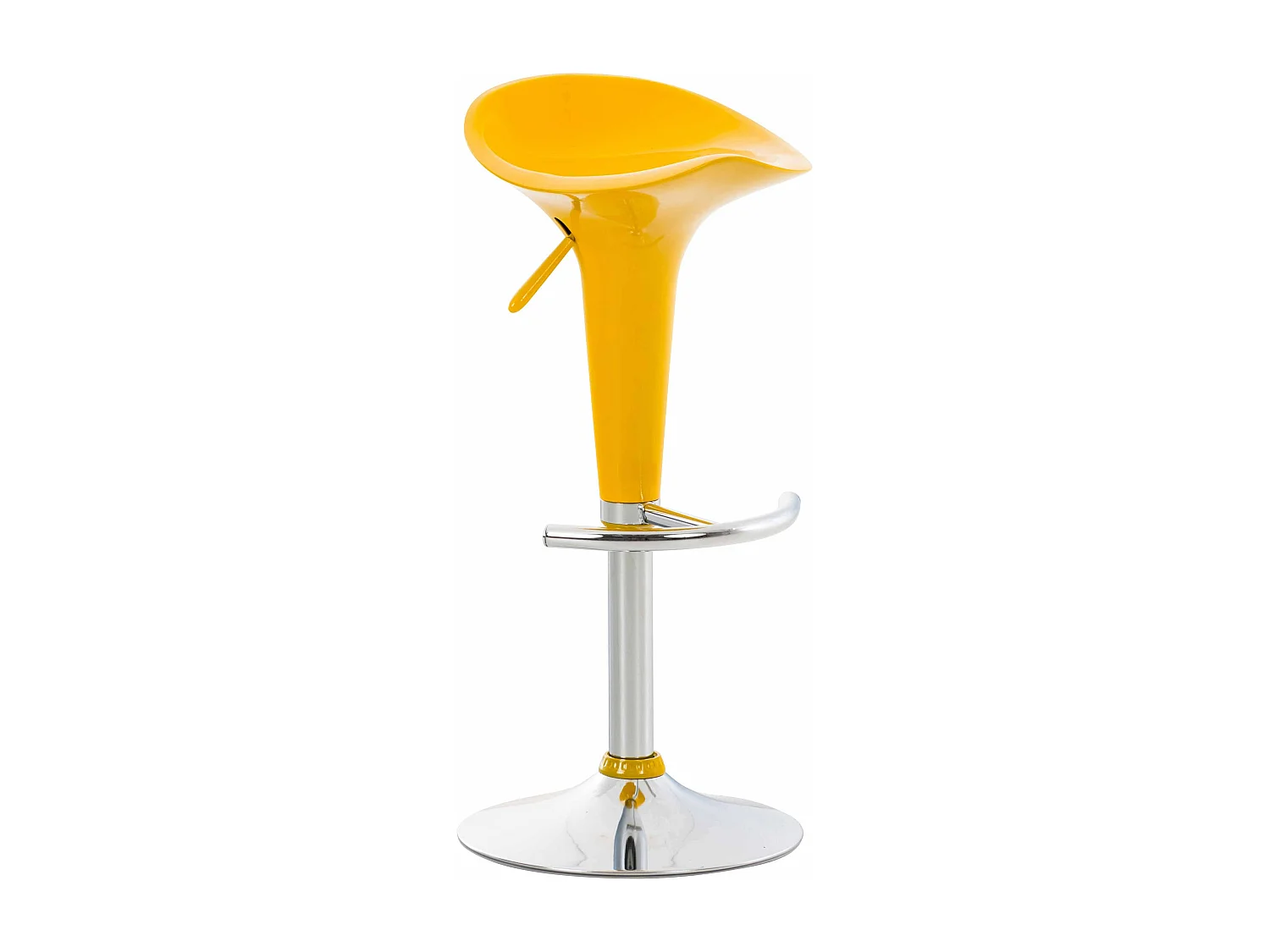 Tabouret de bar x1 métal jaune 37 x 37 x 87 cm 10_0005369