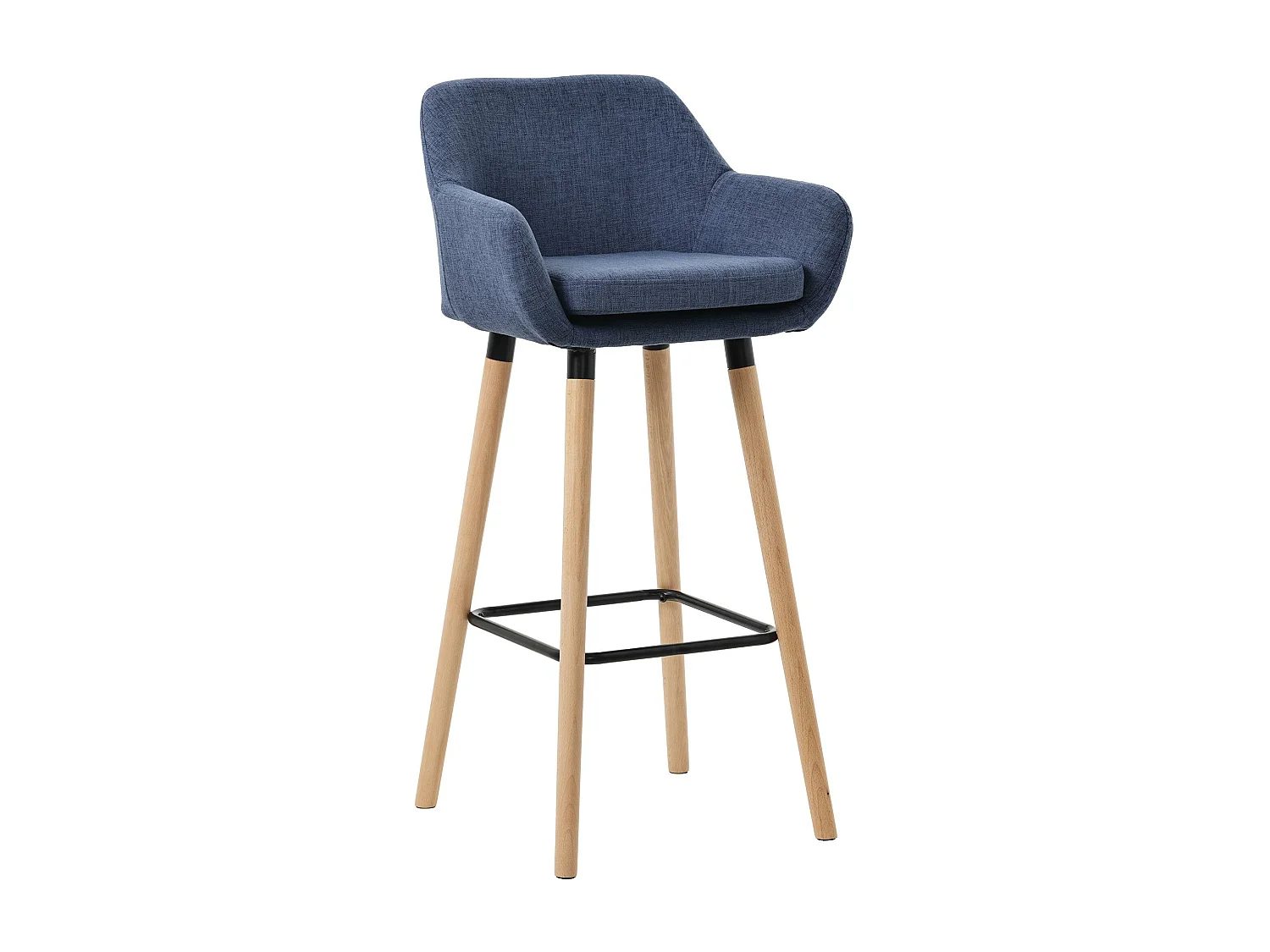 Tabouret de bar lounge métal bleue 51 x 50 x 101 cm 10_0004918