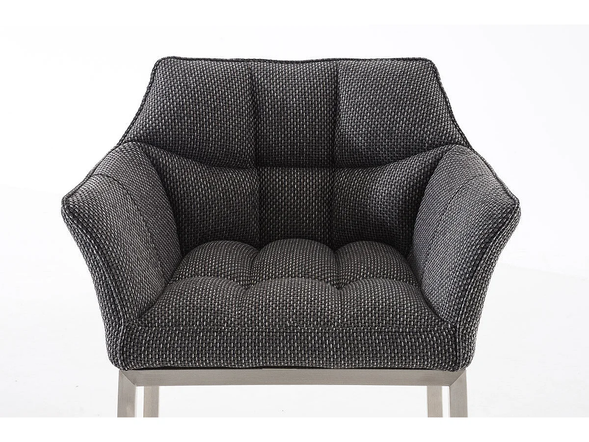 Tabouret de bar chaise argenté 64 x 48 x 110 cm 10_0004726