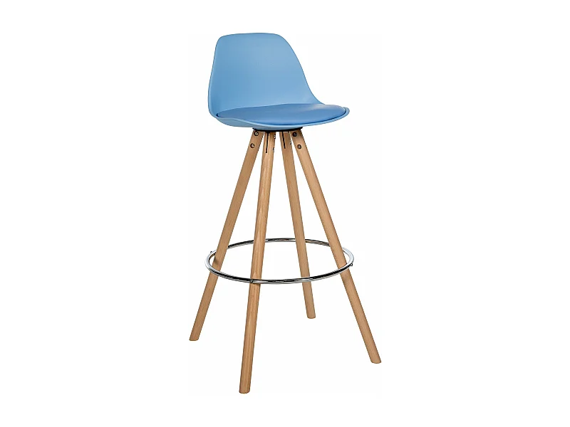 Tabouret de bar chaise bois bleue 38 x 44 x 99 cm 10_0004623