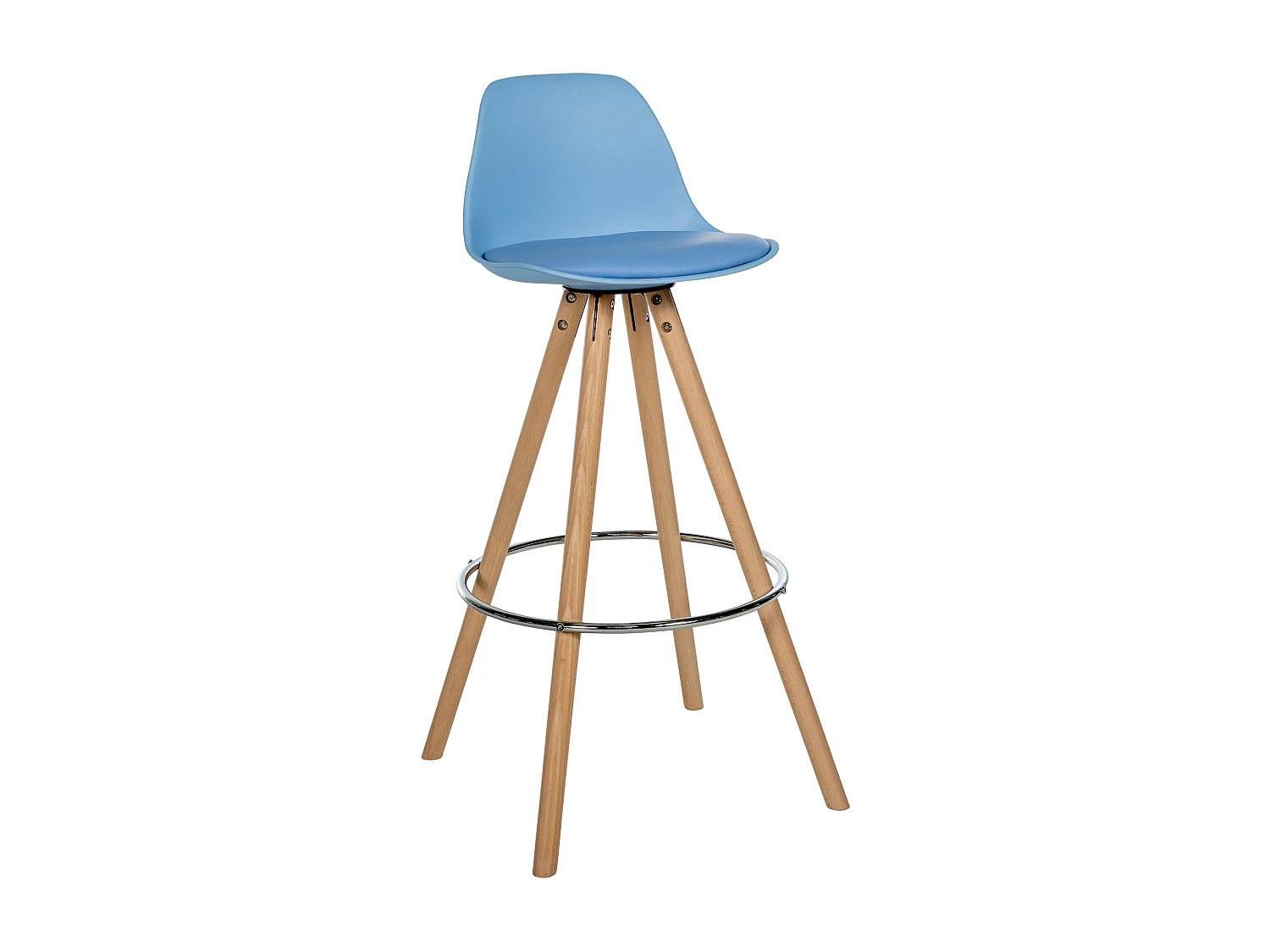 Tabouret de bar chaise bois bleue 38 x 44 x 99 cm 10_0004623