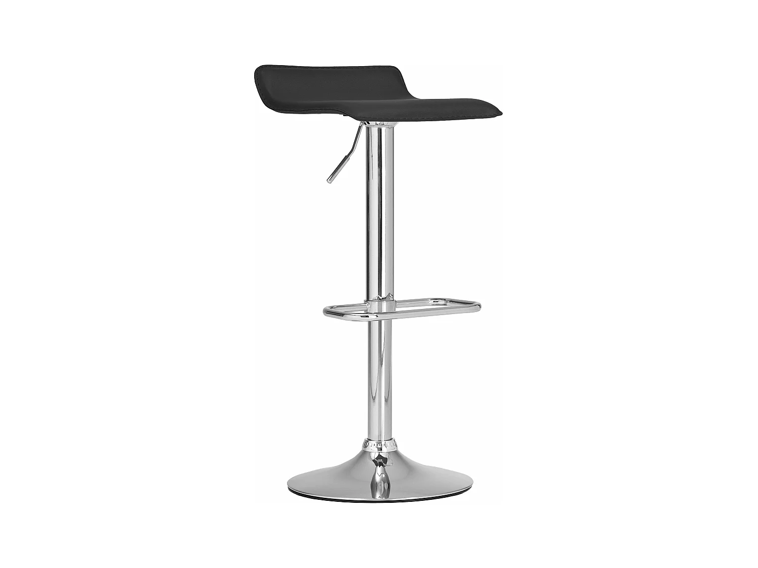 Tabouret de bar x1 métal argentée 38 x 41 x 65 cm 10_0004797