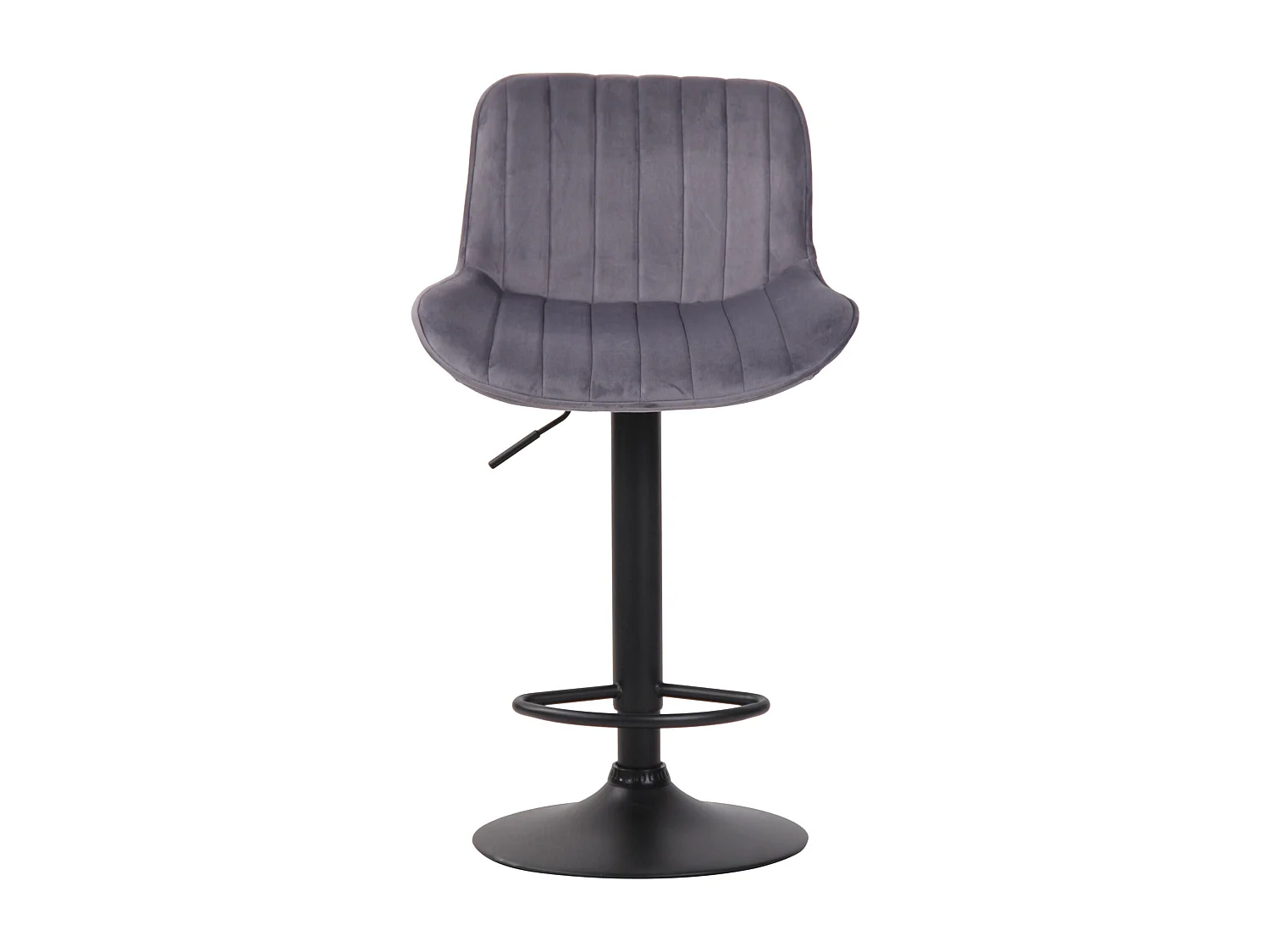 Tabouret de bar chaise métal grise 50 x 50 x 86 cm 10_0005112