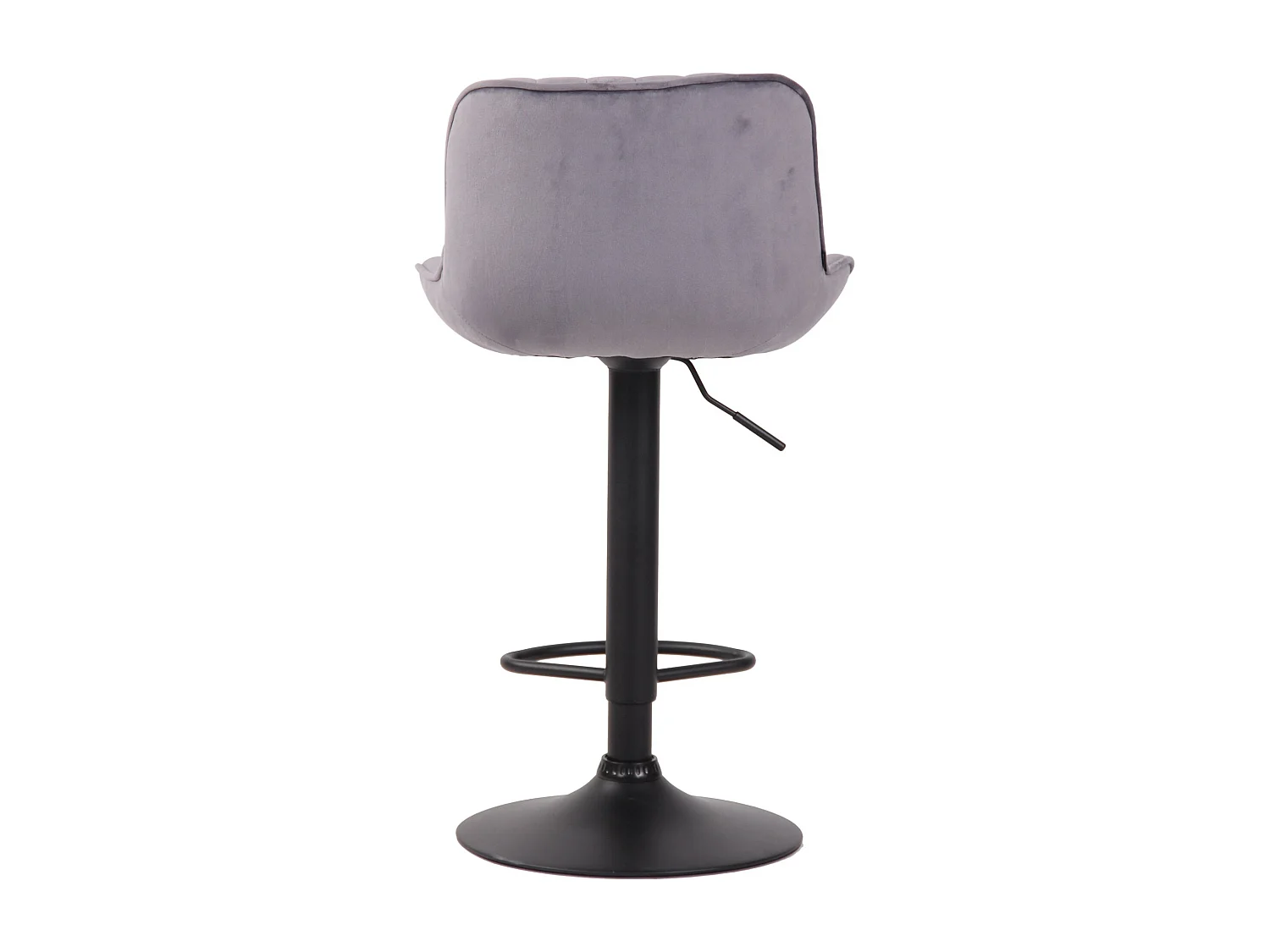 Tabouret de bar chaise métal grise 50 x 50 x 86 cm 10_0005112