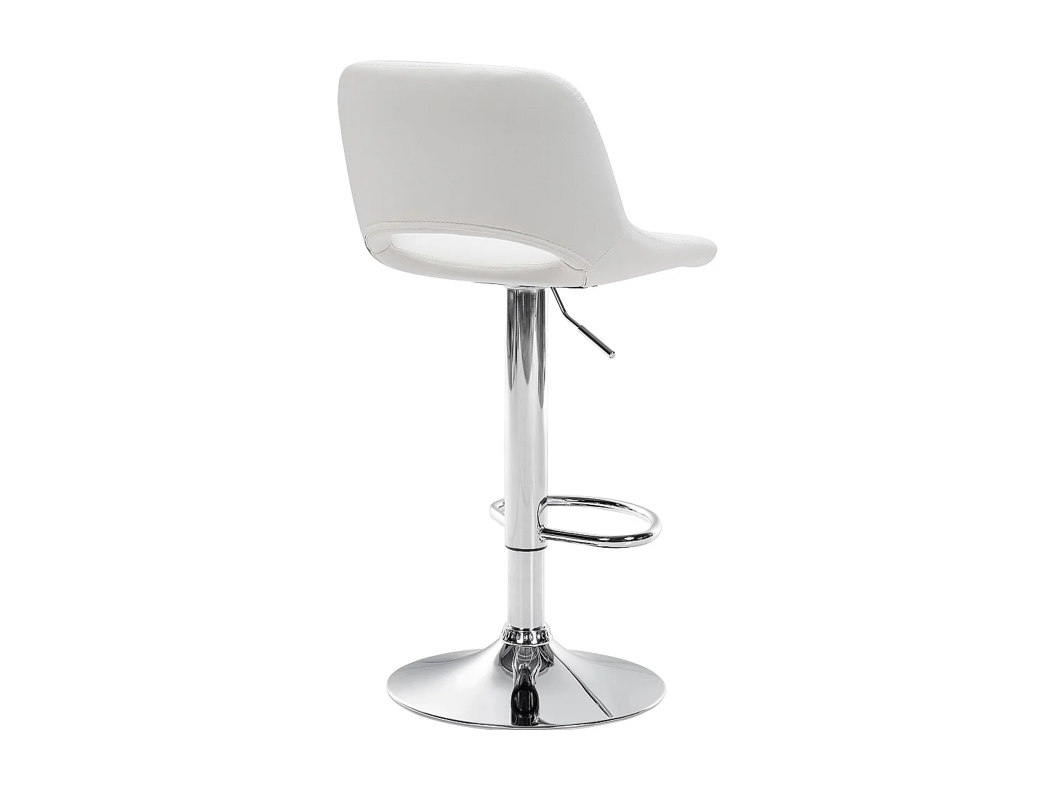 Tabouret de bar chaise métal blanche 42 x 46 x 86 cm 10_0004578