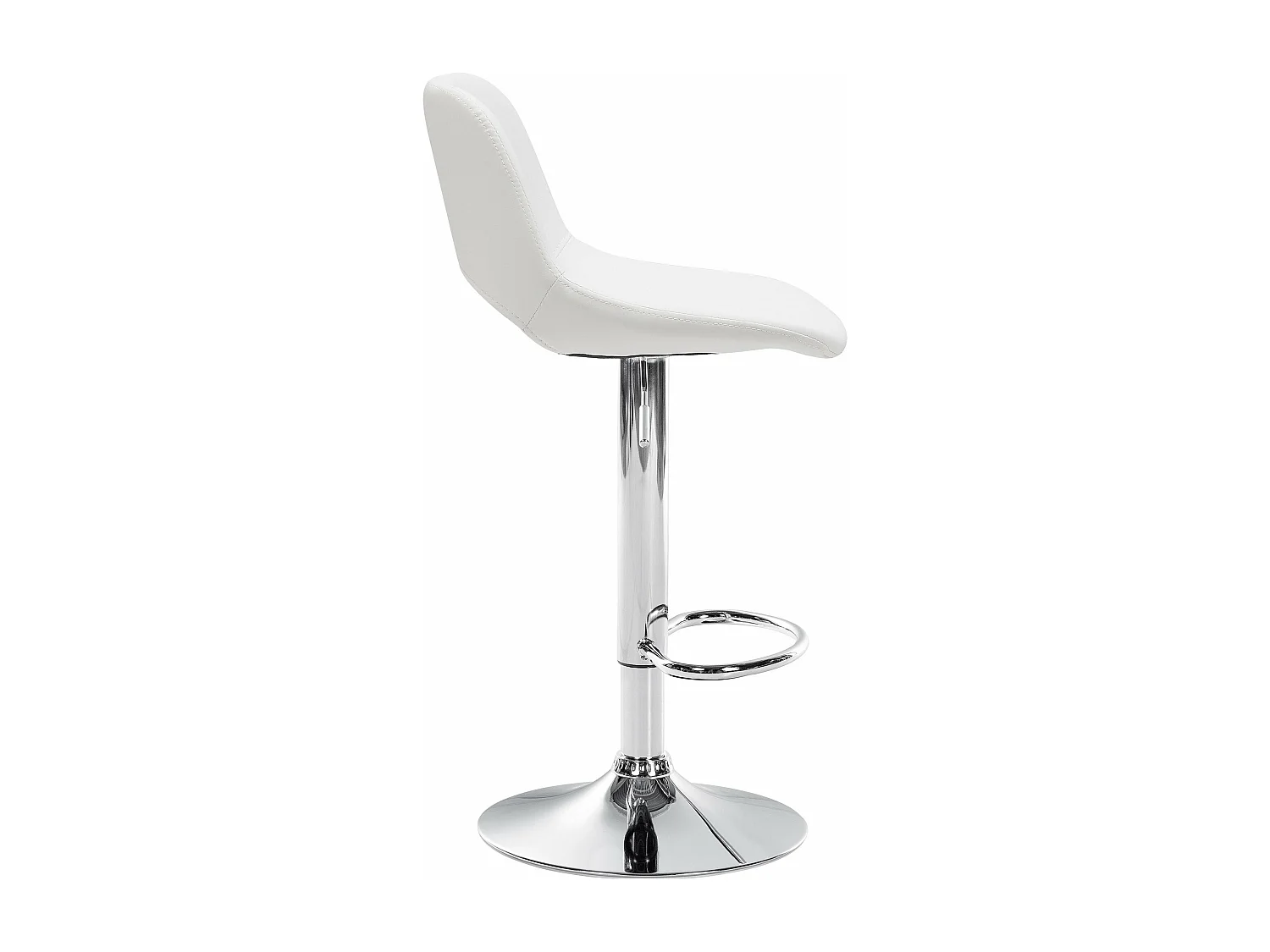 Tabouret de bar chaise métal blanche 42 x 46 x 86 cm 10_0004578