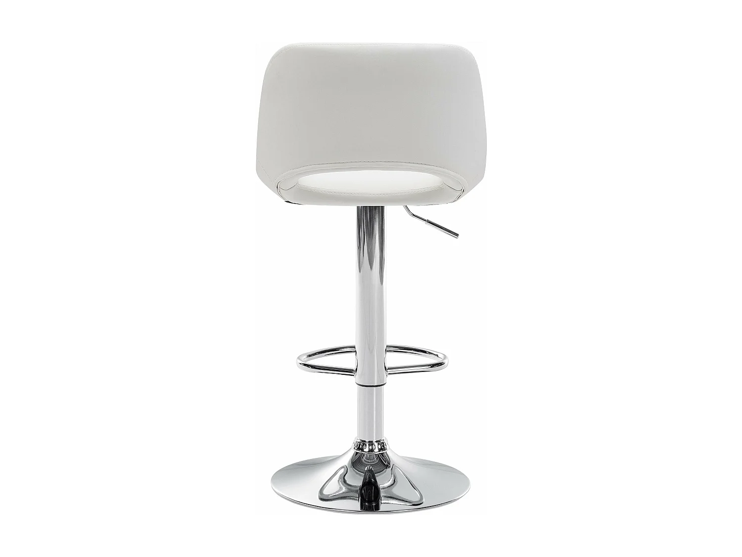 Tabouret de bar chaise métal blanche 42 x 46 x 86 cm 10_0004578