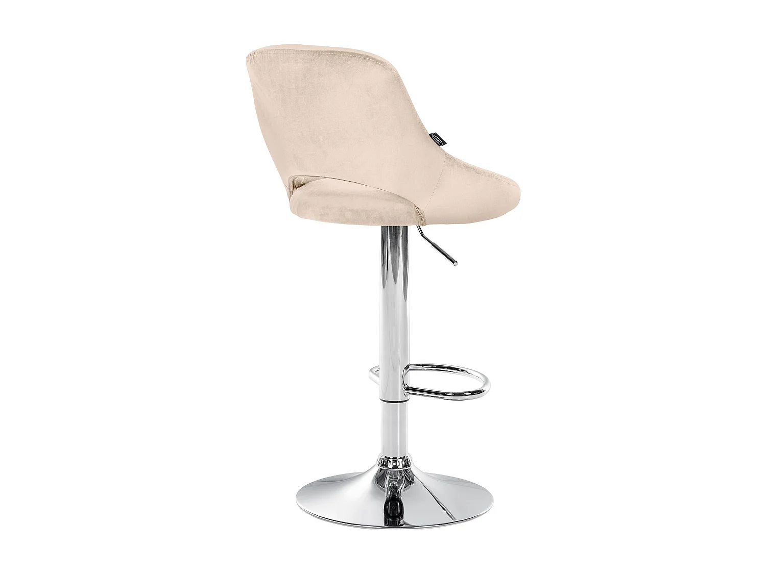 Tabouret de bar x1 métal crème 47 x 48 x 85 cm 10_0005215