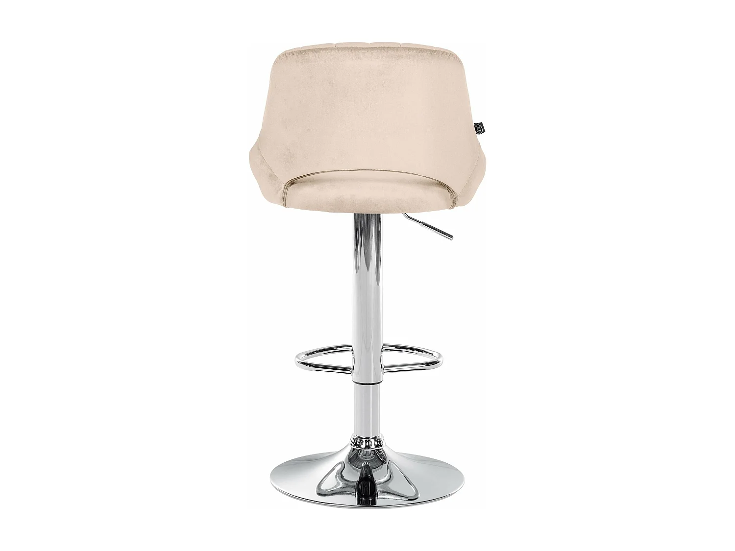 Tabouret de bar x1 métal crème 47 x 48 x 85 cm 10_0005215