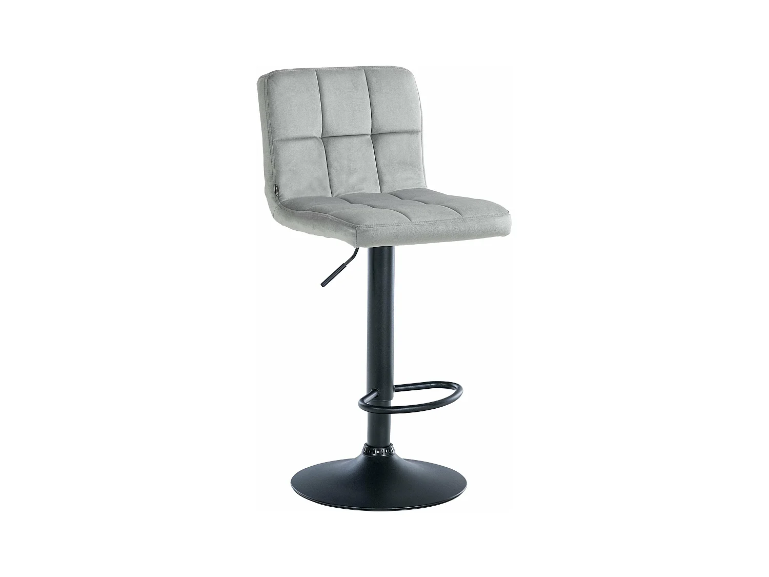Tabouret de bar chaise métal grise 46 x 47 x 94 cm 10_0005332