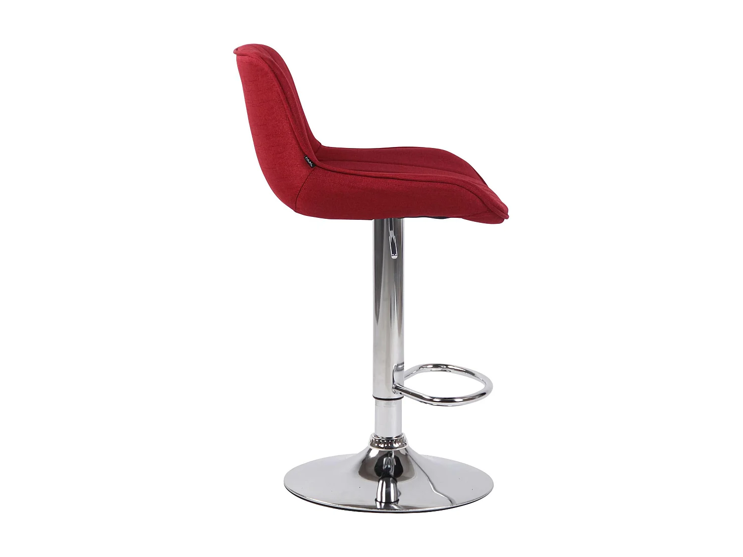 Lot de 2 tabourets métal argentée 50 x 50 x 86 cm 10_0004286