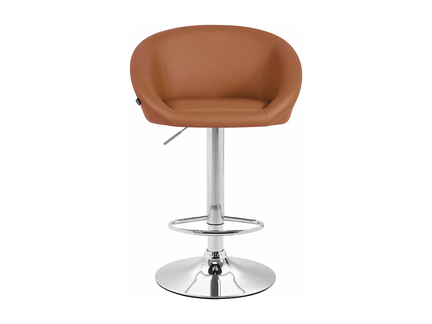 Tabouret de bar x1 métal marron 55 x 51 x 86 cm 10_0005208