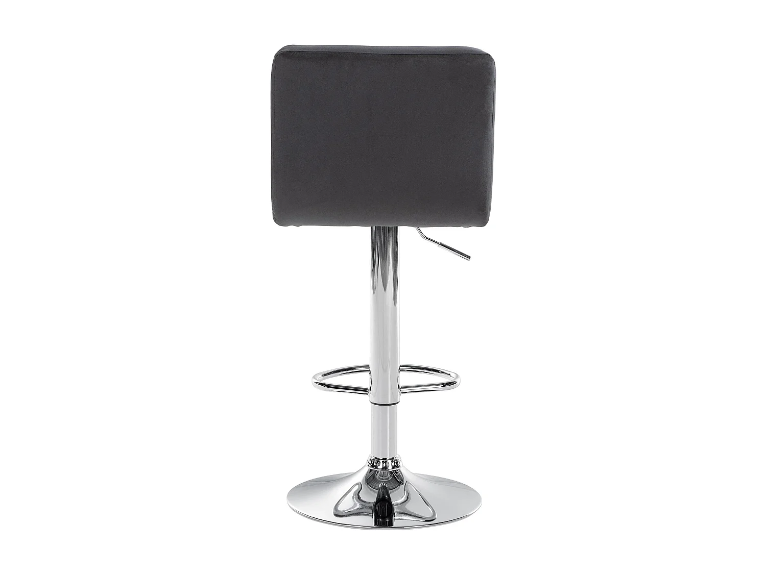 Lot de 2 tabourets métal argentée 46 x 47 x 94 cm 10_0004393