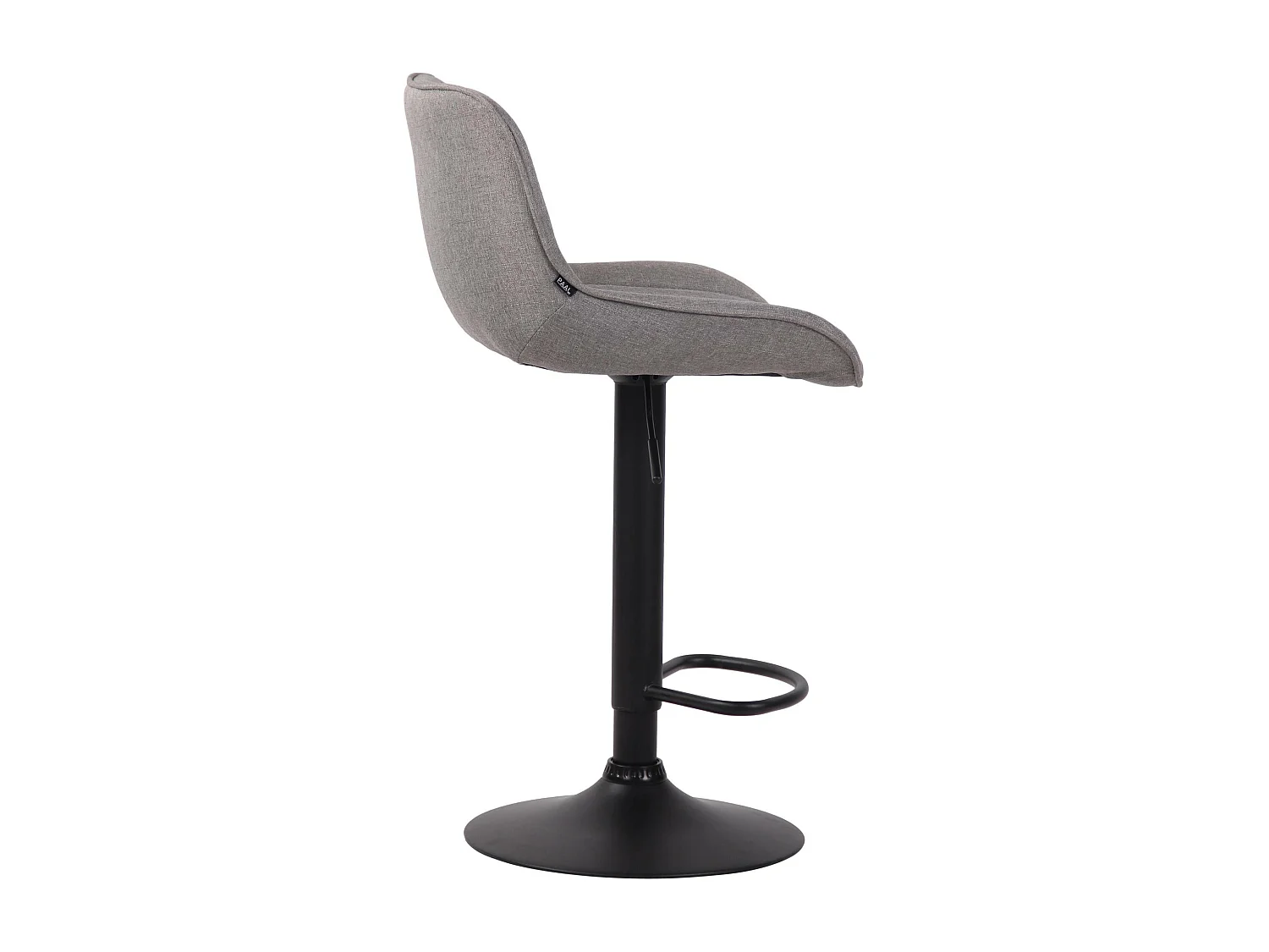 Lot de 2 tabourets métal grise 50 x 50 x 86 cm 10_0004289