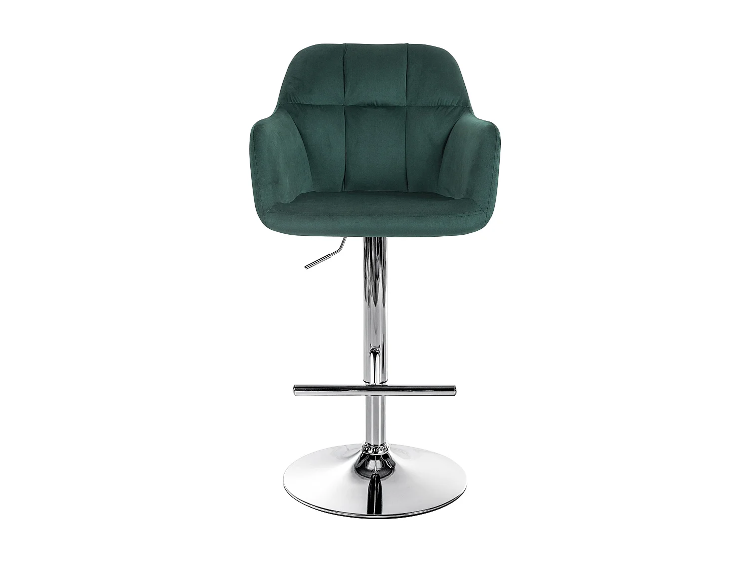 Tabouret de bar chaise métal argentée 57 x 59 x 97 cm 10_0005266