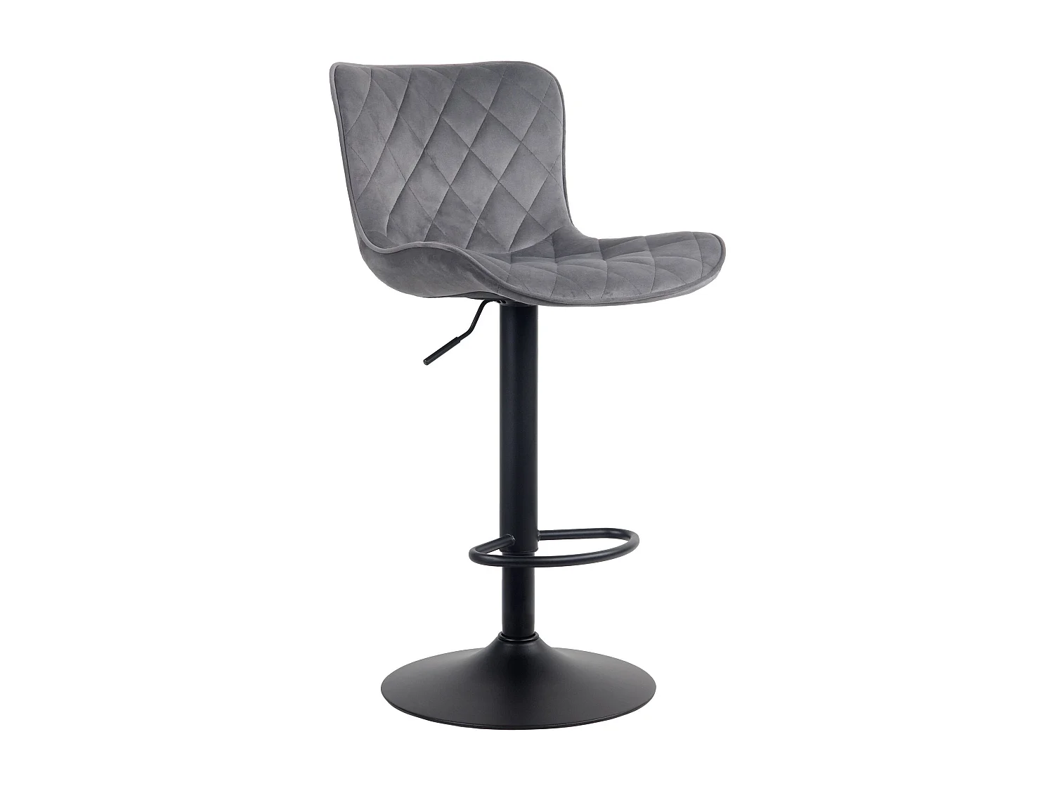 Tabouret de bar x1 métal grise 48 x 54 x 83 cm 10_0004861