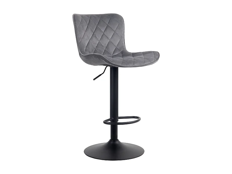 Tabouret de bar x1 métal grise 48 x 54 x 83 cm 10_0004861