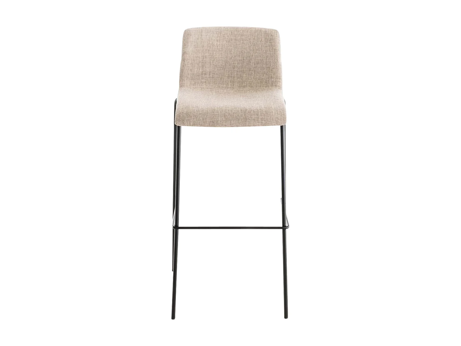 Tabouret de bar x1 métal crème 43 x 48 x 100 cm 10_0004954