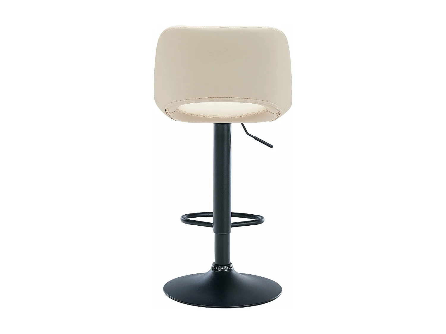 Tabouret de bar chaise métal crème 42 x 46 x 86 cm 10_0004585