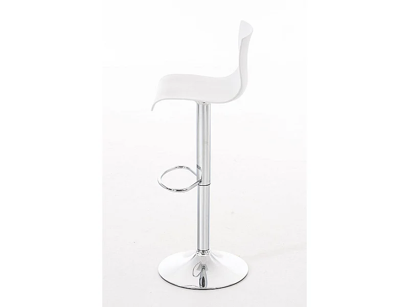 Tabouret de bar avec métal blanche 39 x 36 x 84 cm 10_0004936
