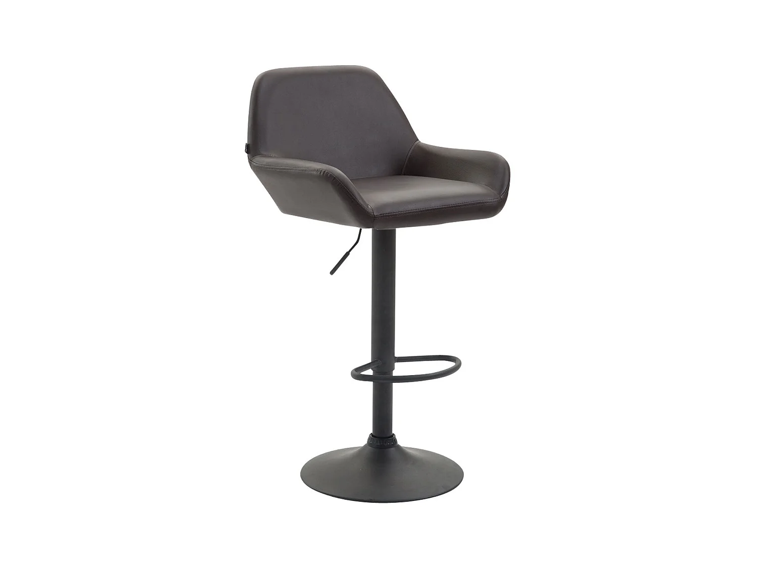 Tabouret de bar x1 métal marron 51 x 52 x 89 cm 10_0004543