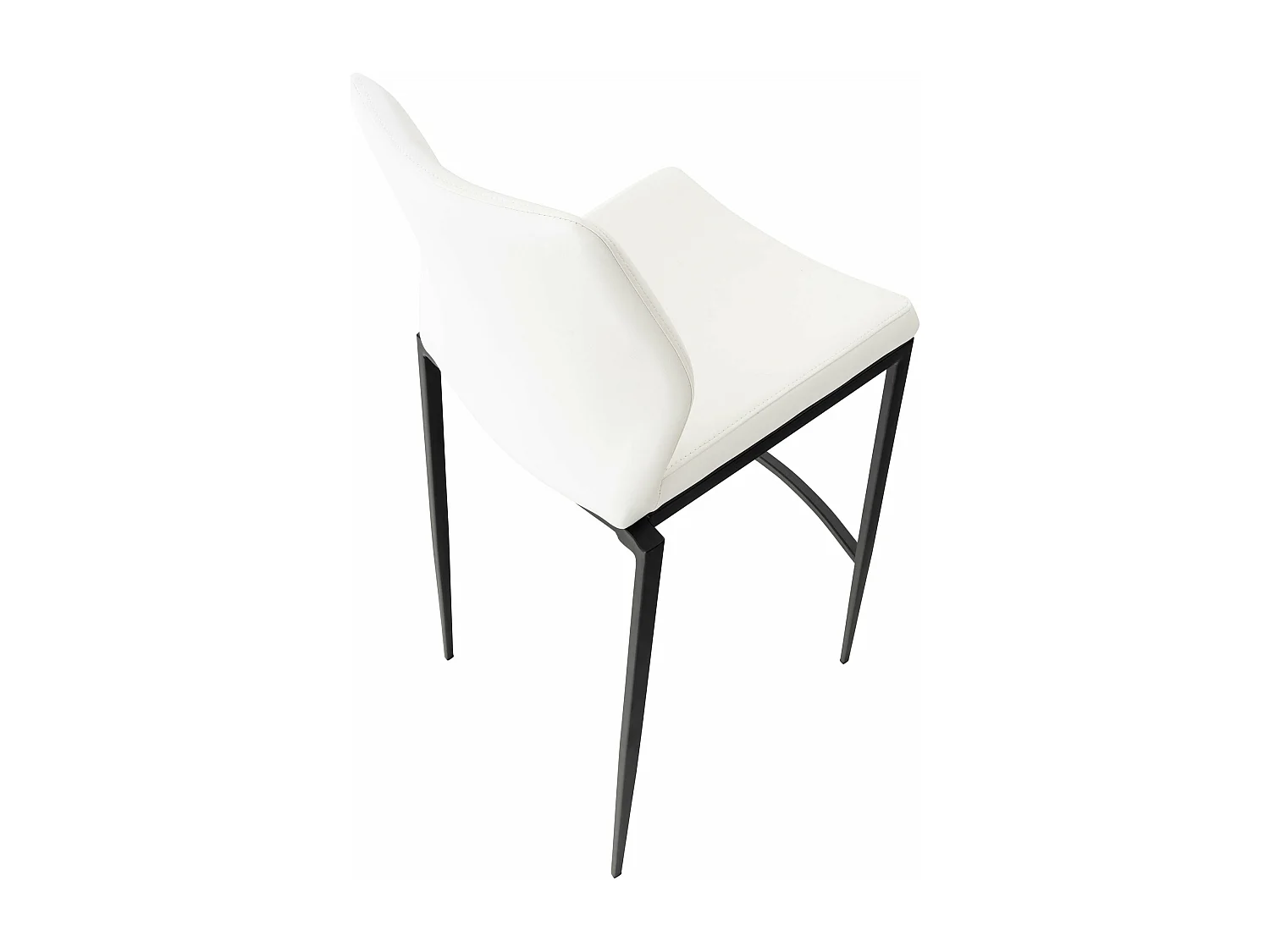 Tabouret de bar x1 métal blanche 47 x 53 x 107 cm 10_0005202