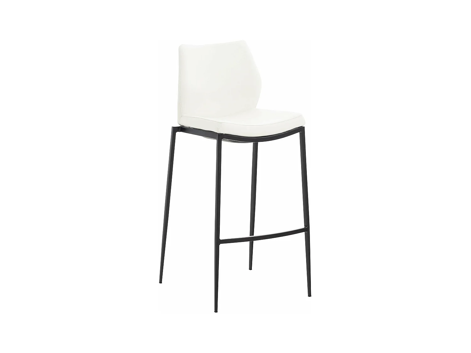 Tabouret de bar x1 métal blanche 47 x 53 x 107 cm 10_0005202