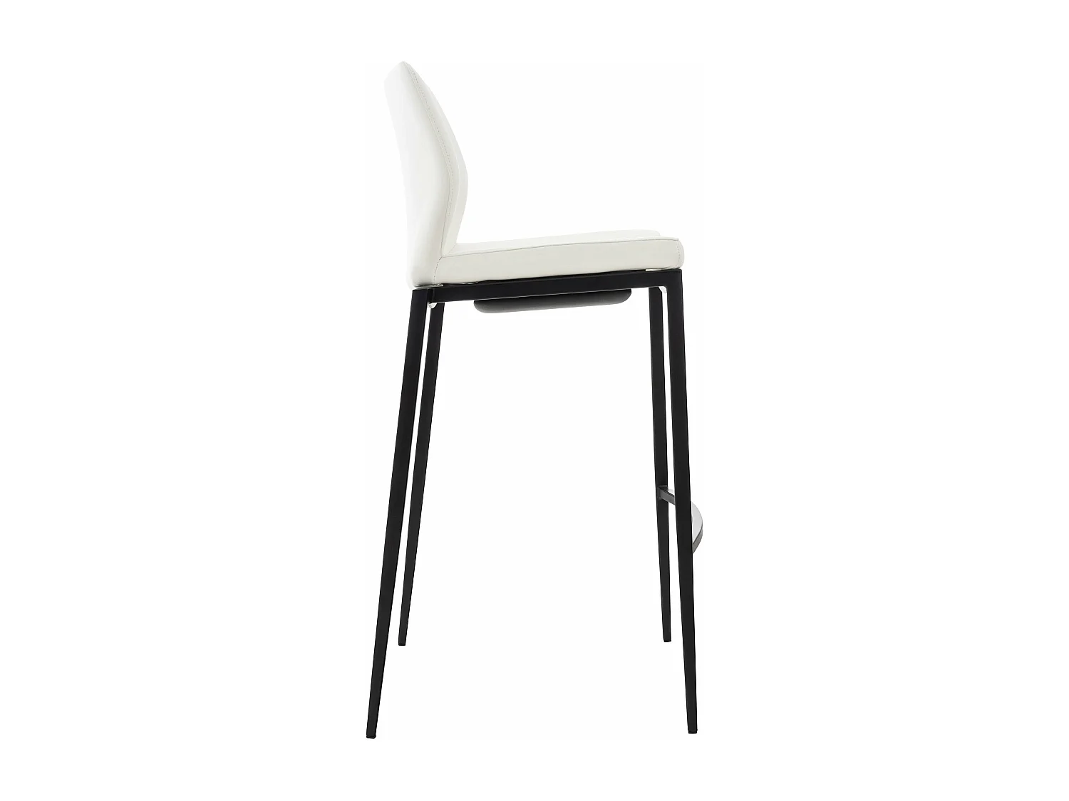Tabouret de bar x1 métal blanche 47 x 53 x 107 cm 10_0005202