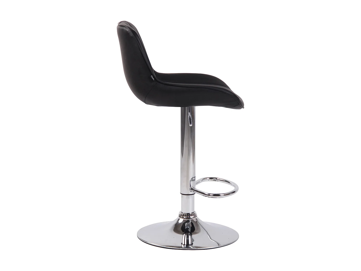 Lot de 2 tabourets métal argentée 50 x 50 x 86 cm 10_0004276