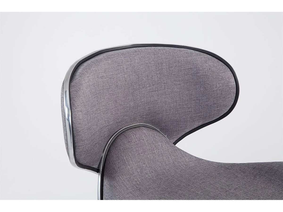 Lot de 2 tabourets métal grise 46 x 49 x 88 cm 10_0004269