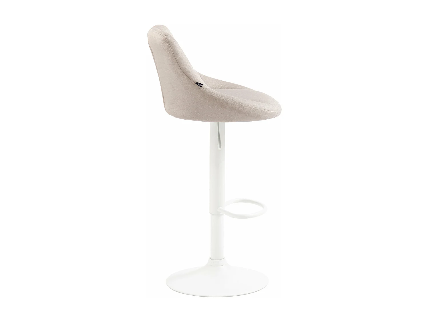 Tabouret de bar chaise métal blanche 46 x 49 x 83 cm 10_0005091