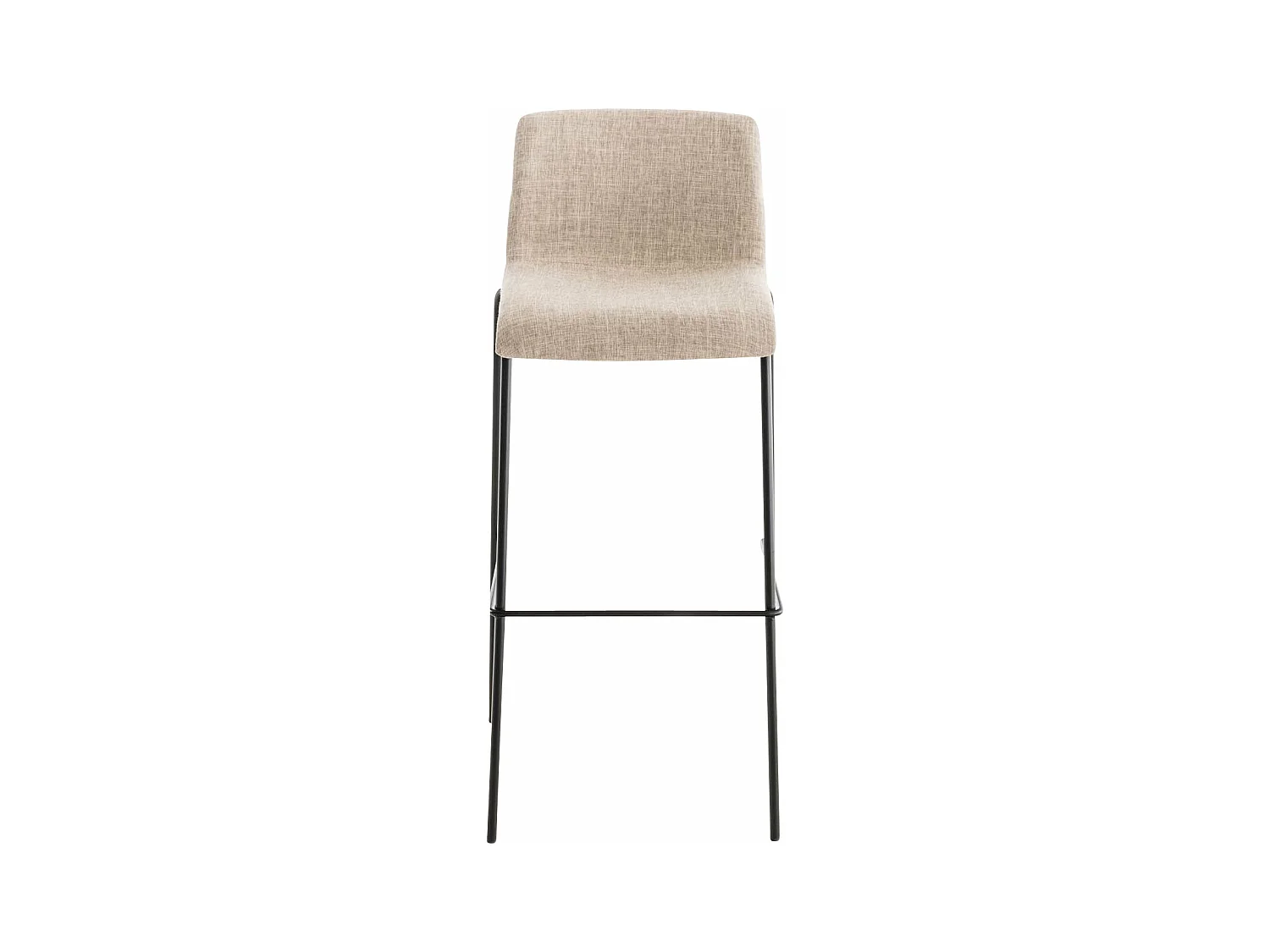 Lot de 2 tabourets métal crème 43 x 48 x 100 cm 10_0004199