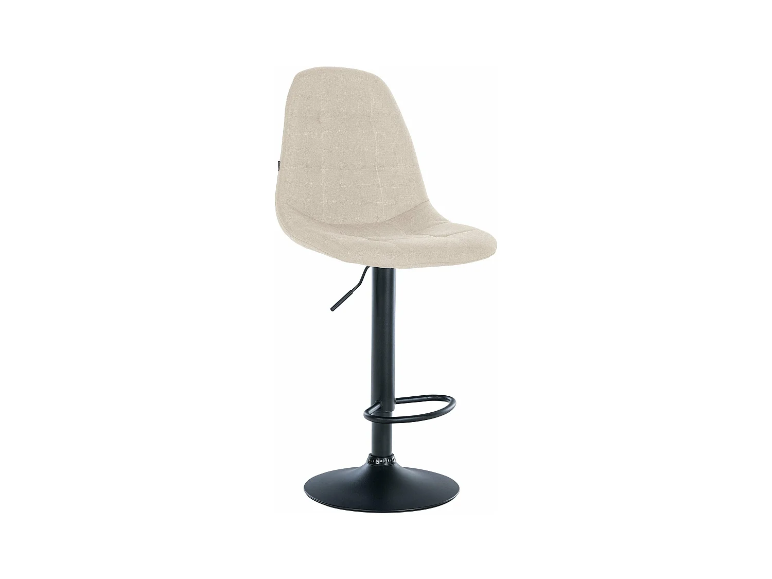 Tabouret de bar x1 métal crème 47 x 56 x 99 cm 10_0004838