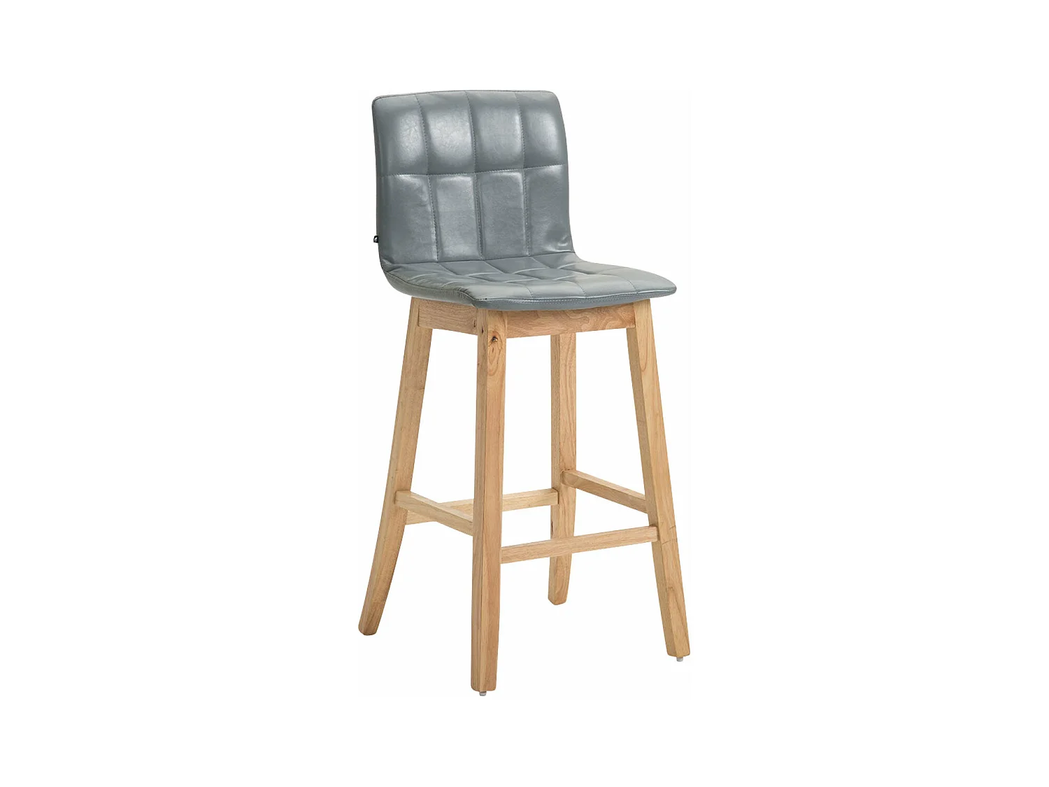 Tabouret de bar x1 PVC grise 47 x 50 x 106 cm 10_0004560