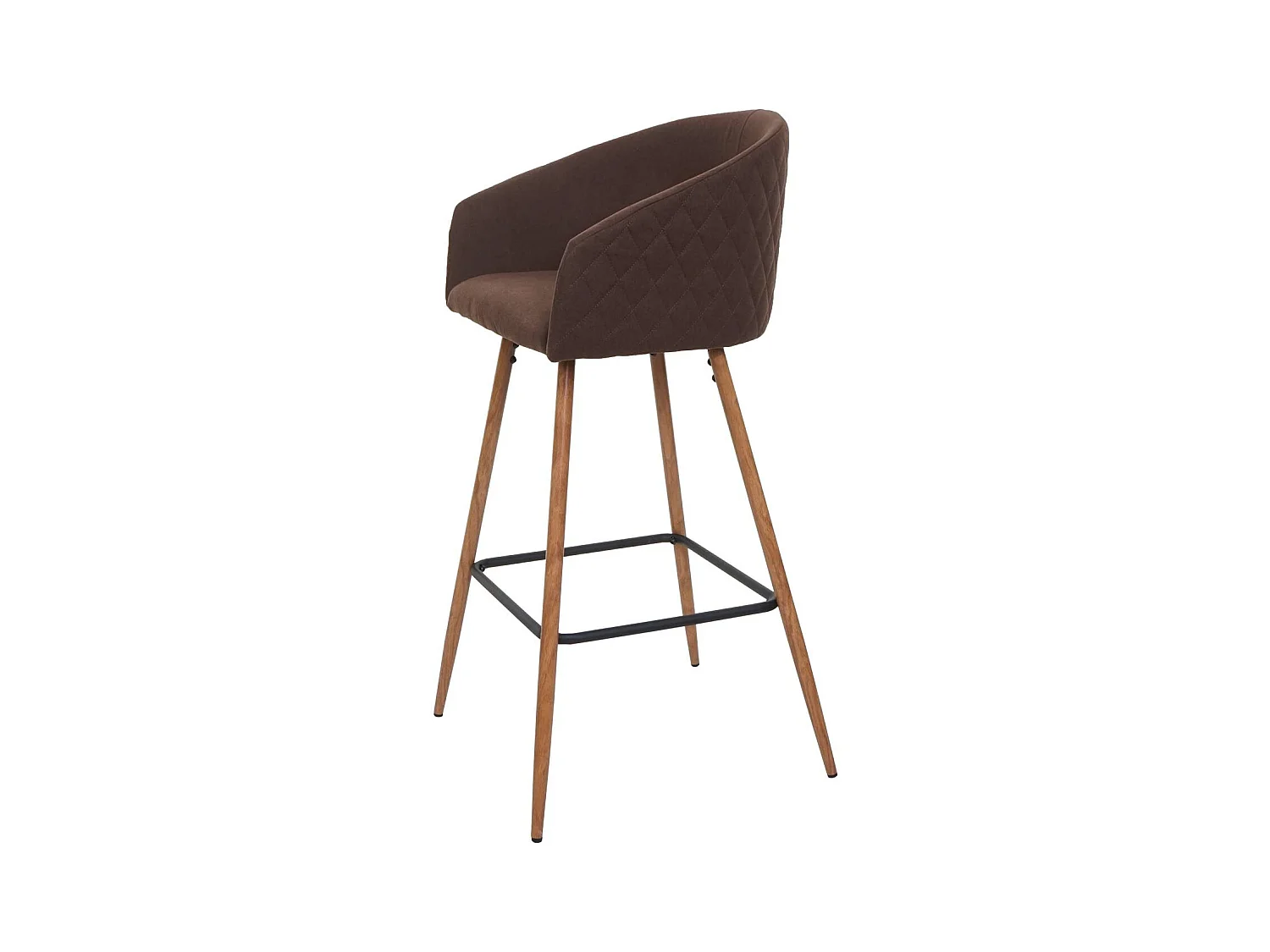 Lot de 2 tabourets métal marron 55 x 34 x 93 cm 04_0007458