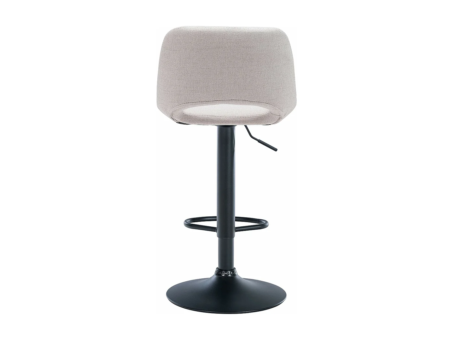 Tabouret de bar chaise métal crème 42 x 46 x 86 cm 10_0004614