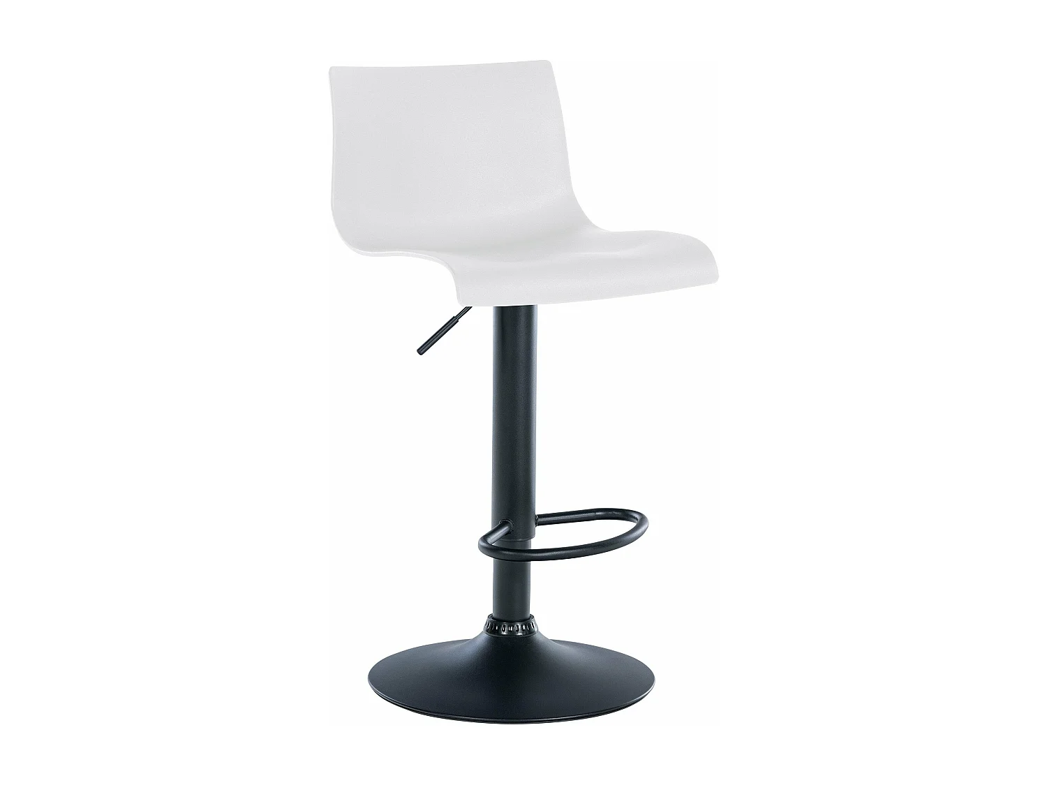 Tabouret de bar x1 métal blanche 39 x 36 x 84 cm 10_0004553