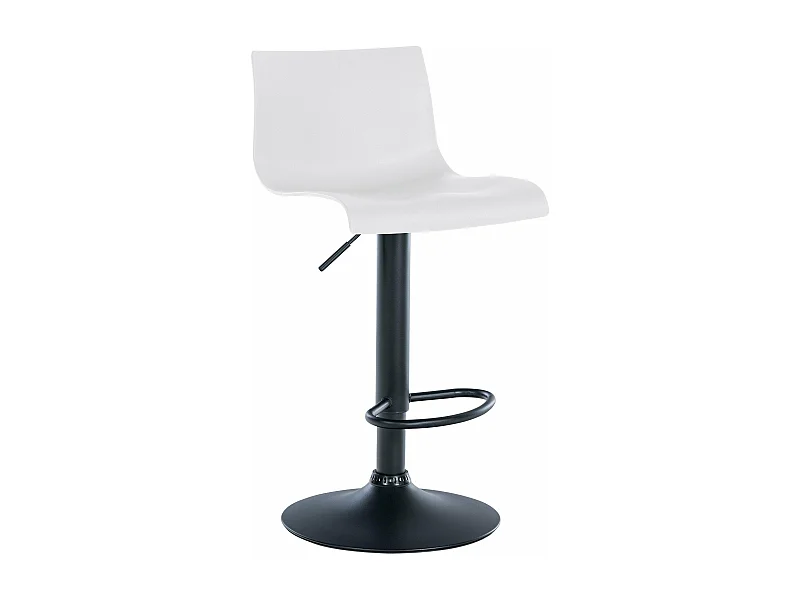 Tabouret de bar x1 métal blanche 39 x 36 x 84 cm 10_0004553