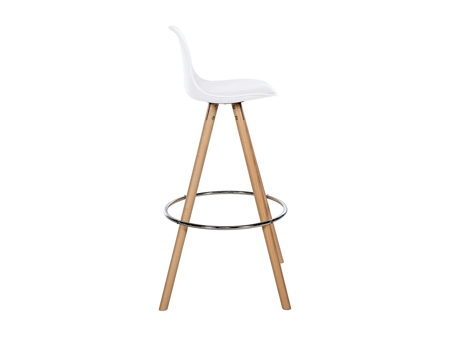 Tabouret de bar chaise bois blanche 38 x 44 x 99 cm 10_0004622