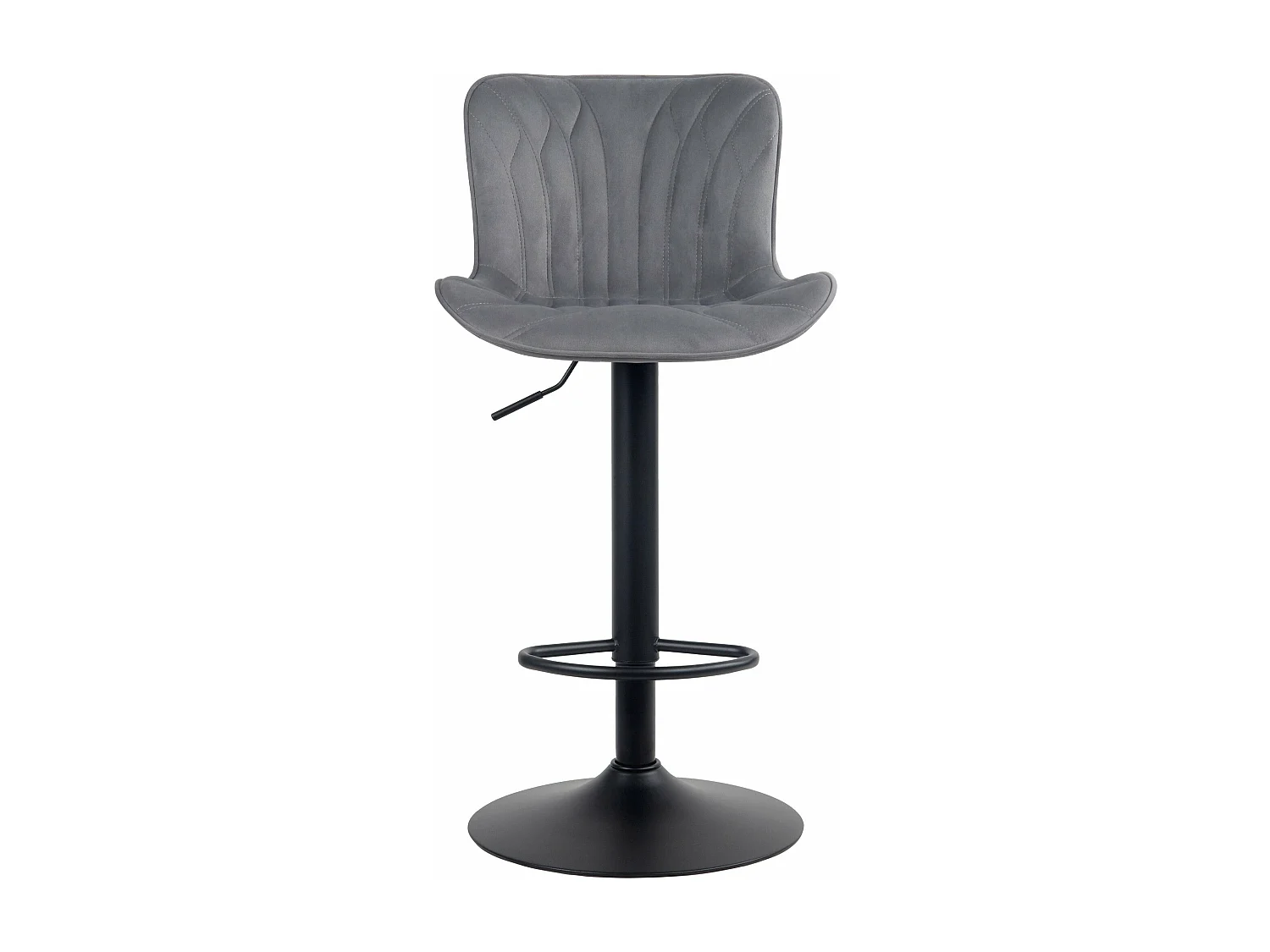 Tabouret de bar chaise métal grise 48 x 54 x 83 cm 10_0005172