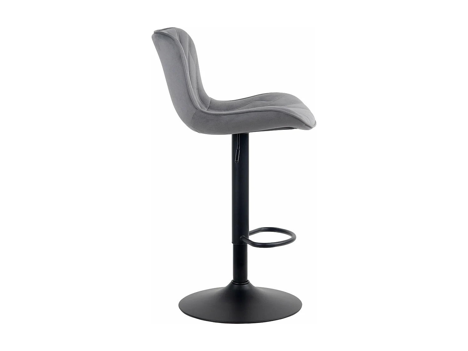 Tabouret de bar chaise métal grise 48 x 54 x 83 cm 10_0005172