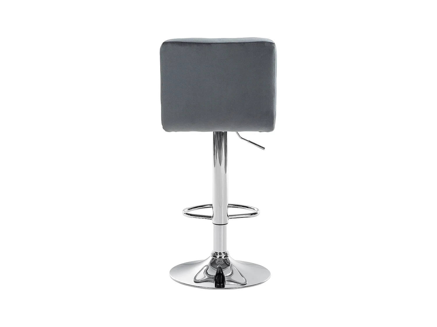 Lot de 2 tabourets métal grise 46 x 47 x 94 cm 10_0004390